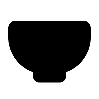 Filled Bowl Free Open-Source SVG Icon (MingCute Icon)