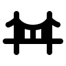 Filled Bridge Structure (MingCute) Free Open-Source SVG Icon