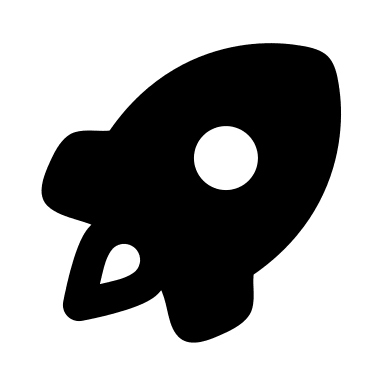 Filled Rocket Launch Vehicle (MingCute) Free Open-Source SVG Icon (MingCute Icon)