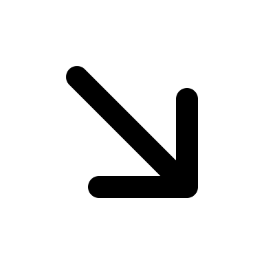 Right Down Arrow (Mono) Free Open-Source SVG Icon (Mono Icons)