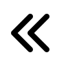 Double Left Chevron Arrow (Mono) Free Open-Source SVG Icon