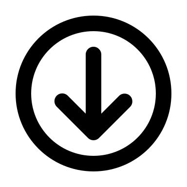 Downward Arrow in Circle (Mono) Free Open-Source SVG Icon (Mono Icons)