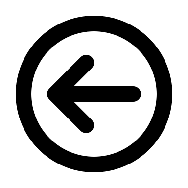 Left Arrow in Circle (Mono) Free Open-Source SVG Icon (Mono Icons)