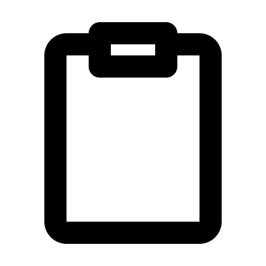 Clipboard Document (Mono) Free Open-Source SVG Icon (Mono Icons)