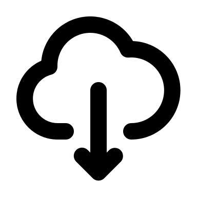 Cloud Download (Mono) Free Open-Source SVG Icon (Mono Icons)