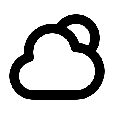 Cloudy Weather Symbol (Mono) Free Open-Source SVG Icon (Mono Icons)