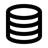 Database (Mono) Free Open-Source SVG Icon