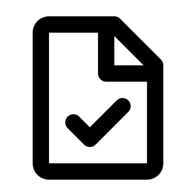 Document Check Mark (Mono) Free Open-Source SVG Icon (Mono Icons)