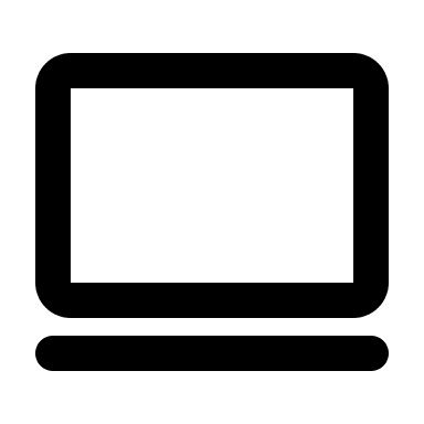 Laptop Computer (Mono) Free Open-Source SVG Icon (Mono Icons)