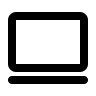 Laptop Computer (Mono) Free Open-Source SVG Icon