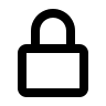 Lock Symbol (Mono) Free Open-Source SVG Icon