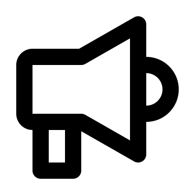 Megaphone (Mono) Free Open-Source SVG Icon (Mono Icons)