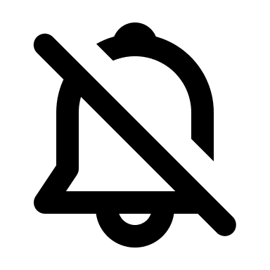 Notification Disabled (Mono) Free Open-Source SVG Icon (Mono Icons)