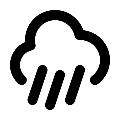 Rain Weather Symbol (Mono) Free Open-Source SVG Icon (Mono Icons)