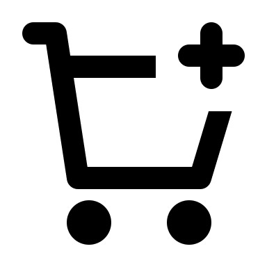 Add to Shopping Cart (Mono) Free Open-Source SVG Icon (Mono Icons)