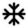 Snowflake Symbol (Mono) Free Open-Source SVG Icon