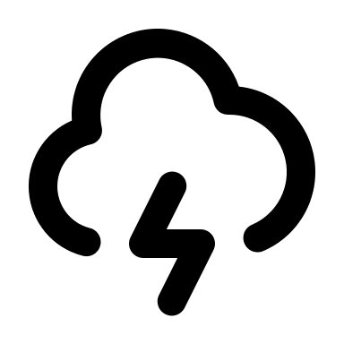 Storm Weather Symbol (Mono) Free Open-Source SVG Icon (Mono Icons)