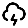 Storm Weather Symbol (Mono) Free Open-Source SVG Icon