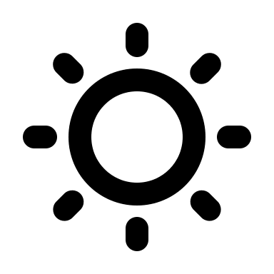 Sun Symbol (Mono) Free Open-Source SVG Icon (Mono Icons)