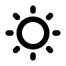 Sun Symbol (Mono) Free Open-Source SVG Icon