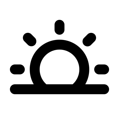 Alternative Sunrise Free Open-Source SVG Icon (Mono Icons)