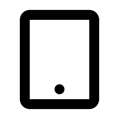 Tablet Device (Mono) Free Open-Source SVG Icon (Mono Icons)