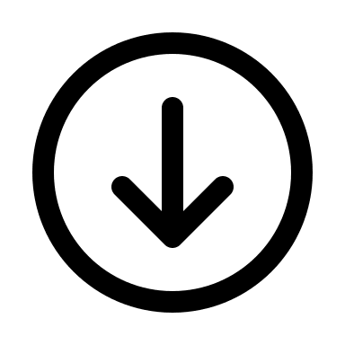 Downward Arrow in Circle (Myna UI) Free Open-Source SVG Icon (Myna UI Icons)