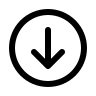 Downward Arrow in Circle (Myna UI) Free Open-Source SVG Icon