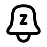 Snooze Bell Notification (Myna UI) Free Open-Source SVG Icon