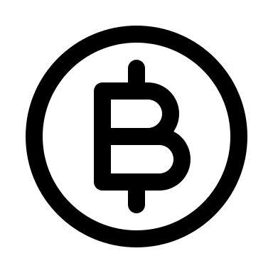 Bitcoin Circular Logo Free Open-Source SVG Icon (Myna UI Icons)