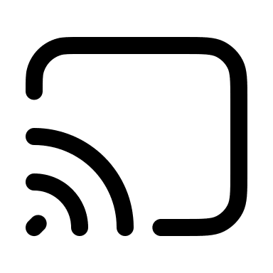 Screen Casting Device Free Open-Source SVG Icon (Myna UI Icons)