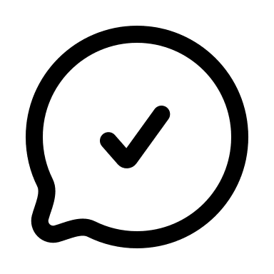 Chat Check Mark Free Open-Source SVG Icon (Myna UI Icons)