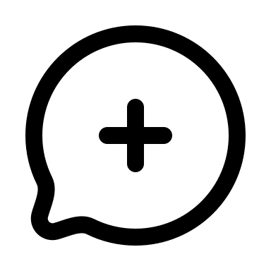 Chat Plus Feature Free Open-Source SVG Icon (Myna UI Icons)