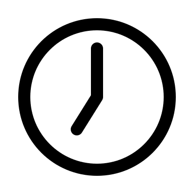 Seven O'Clock Time (Myna UI) Free Open-Source SVG Icon (Myna UI Icons)