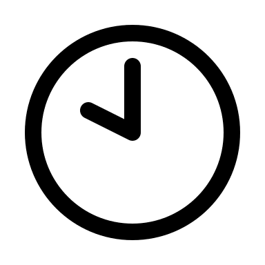 Ten O'Clock Time (Myna UI) Free Open-Source SVG Icon (Myna UI Icons)