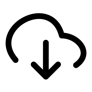 Cloud Download (Myna UI) Free Open-Source SVG Icon (Myna UI Icons)