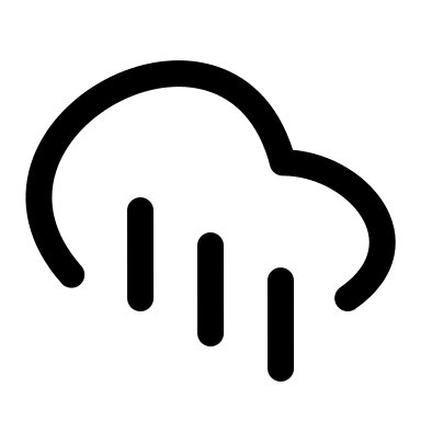 Rain Cloud Free Open-Source SVG Icon (Myna UI Icons)