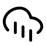 Rain Cloud Free Open-Source SVG Icon