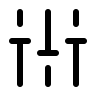Vertical Configuration Settings Free Open-Source SVG Icon