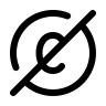 Copyright Slash Symbol Free Open-Source SVG Icon