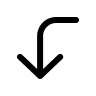 Left Down Corner Arrow (Myna UI Icons) Free Open-Source SVG Icon