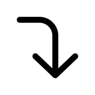 Corner Right Down Arrow Free Open-Source SVG Icon (Myna UI Icons)