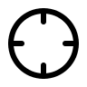 Crosshair Targeting Reticle Free Open-Source SVG Icon