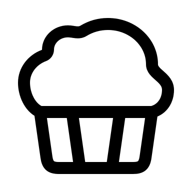 Cupcake Dessert Free Open-Source SVG Icon (Myna UI Icons)