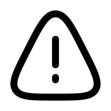 Danger Triangle Warning Sign Free Open-Source SVG Icon (Myna UI Icons)