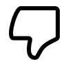 Dislike Gesture Free Open-Source SVG Icon