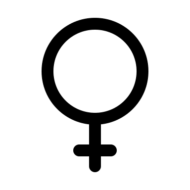 Female Gender Symbol Free Open-Source SVG Icon (Myna UI Icons)