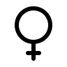 Female Gender Symbol Free Open-Source SVG Icon