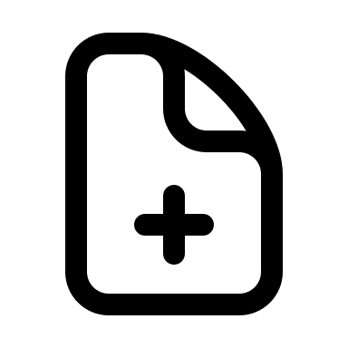 File with Plus Sign (Myna UI) Free Open-Source SVG Icon (Myna UI Icons)