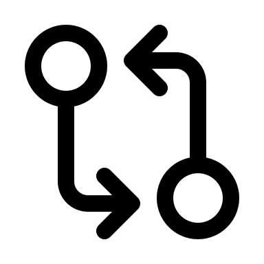 Git Diff Comparison Free Open-Source SVG Icon (Myna UI Icons)